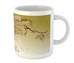 Fruits and Leaves on Ombre Mug