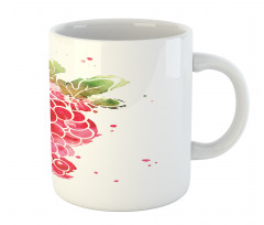 Splashed Watercolor Fruits Mug