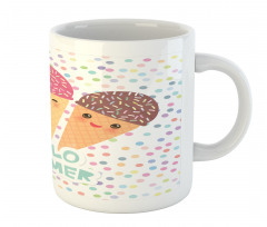 Ice Cream Cone with Dots Mug