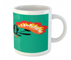 Floral Hello Summer Text Mug