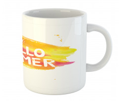 Sun Pattern Hello Summer Mug