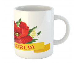 Hello World Spring Flowers Mug