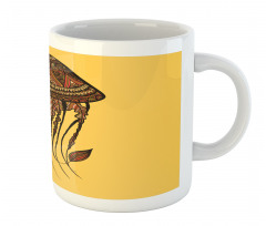 Abstract Jellyfish Mug