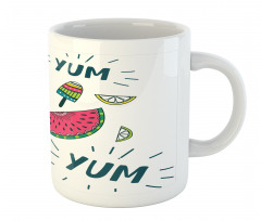 Summer Tastes and Lettering Mug