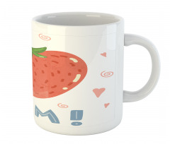 Lettering with a Strawberry Mug