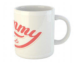 Simplistic Monotone Wording Mug