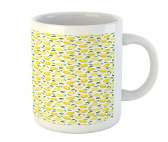 Fruit Art Lemons and Leaves Mug