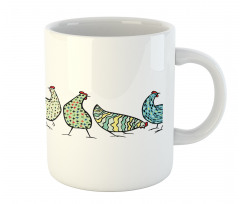 Farm Hen with Ornaments Mug