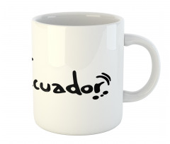 I Heart Ecuador Typography Mug