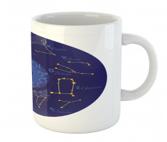 Round Shape Astrology Map Mug