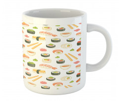 Japanese Cuisine Cartoon Art Mug