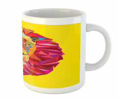 Geometric Lion Face Mug