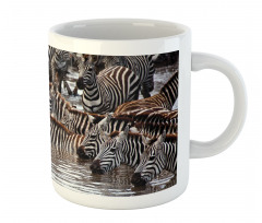 Zebra Wildebeest Herd Mug