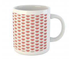 Strawberry Rhombus Dots Mug