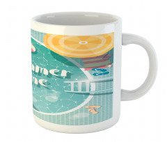 Top View Swimming Pool Mug