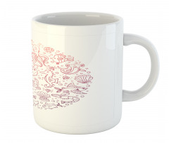 Round Order Sea Animals Mug