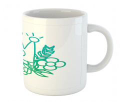 Majestic Crown and Flowers Mug