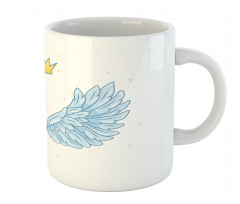 Angel Wings and Crown Above Mug