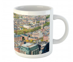 Aerial View of Buildings Mug