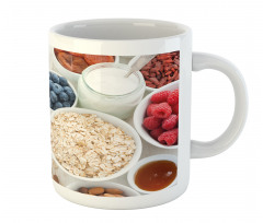 Porridge Milk and Fruits Mug