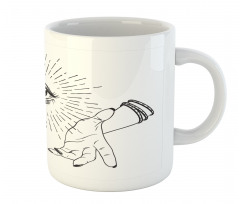 Mystical Themed Sketch Eye Mug