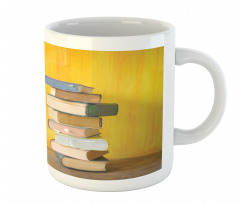 Stack of Old Novels Photo Mug