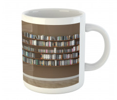 Interior Bookshelves Wall Mug