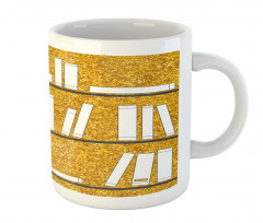 Simplistic Books on Shelves Mug