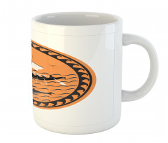 Greek Ship on Waves Mug