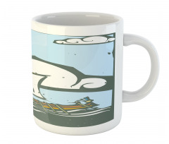 Greek Galley with Oars Sail Mug