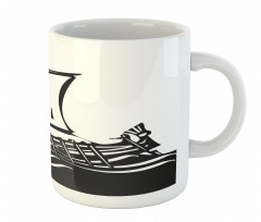 Greek Ship on Sea Mug