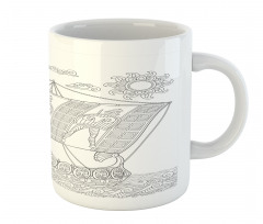 Uncolored Galley Mug