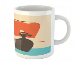 Sailboat with Woman Mug