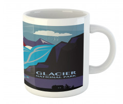 Abstract Mountains and River Mug