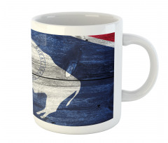 Equality State Flag Wooden Mug