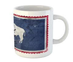 Old Postage Stamp Like Flag Mug