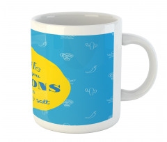 Mexican Words on Lemon Mug