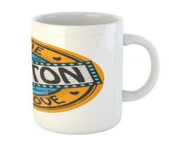 Stamp Style Retro Mug