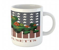 State Map Old Glory Mug