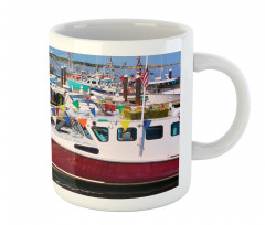 Boats Pier Nautical Mug