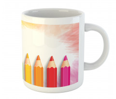 Realistic Colorful Pencils Mug