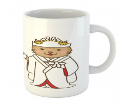 Bride and Groom Cats Mug