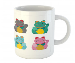 Colorful Maneki Neko Mug