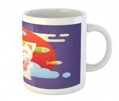 Maneki Neko Coins Fish Mug