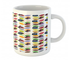 Abstract Vivid Birds Mug