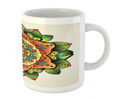 Floral Medallion Ornate Mug