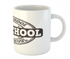 Grunge Retro Look Text Mug