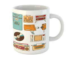 Vintage Electronics Art Mug