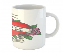 Heart with Roses and Mom Mug