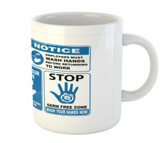 Wash Your Hands Sign Mug